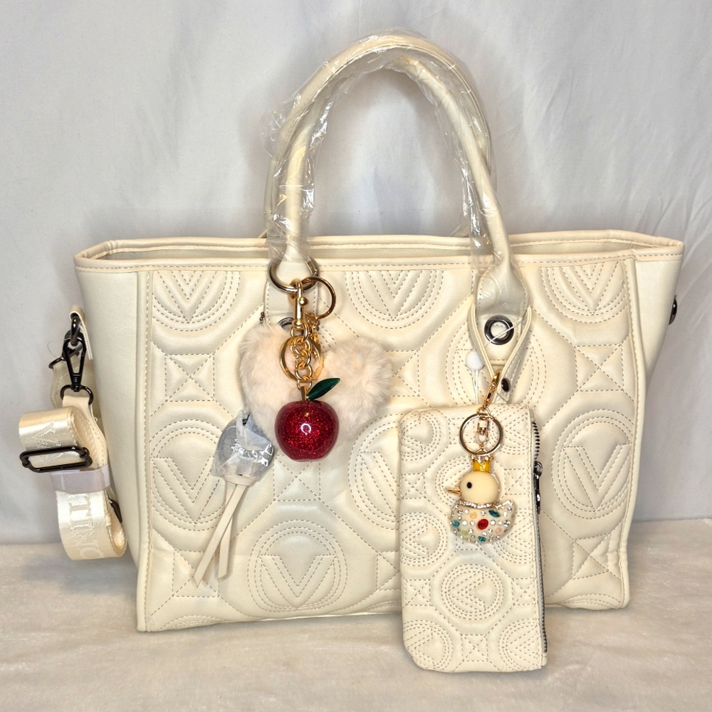Valentino Orlandi Extra Large Quilted Tote Bag MSRP $359 - Picture 3 of 13